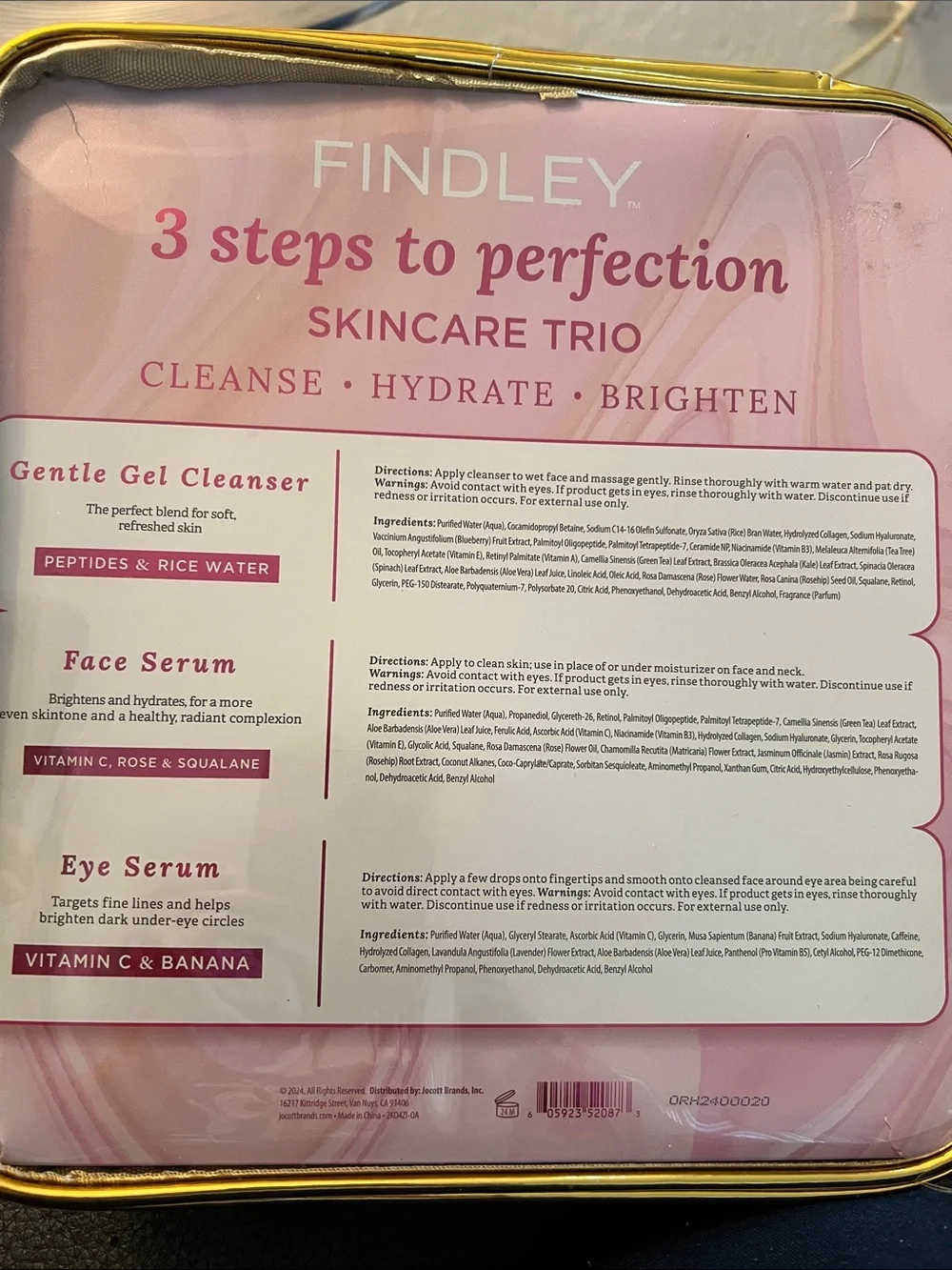 Finley Skincare Trio NIB - Gentle Gel Cleanser & Vitamin C Serums